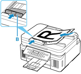 figure: Place the documents on the ADF
